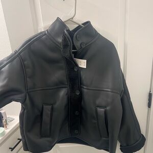 NWT Hollister Sherpa lined vegan jacket